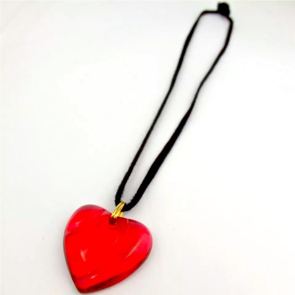 BACCARAT Huge Red EUC NECKLACE - Picture 7 of 7